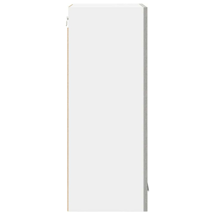 Hængeskab 2 pcs Beton Grå 40 x 31 x 80 cm Konstrueret træ