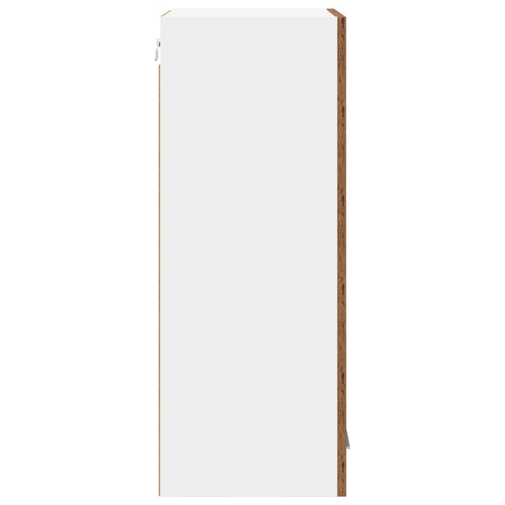 Hængeskab 2 pcs Gammelt træ 40 x 31 x 80 cm Konstrueret træ