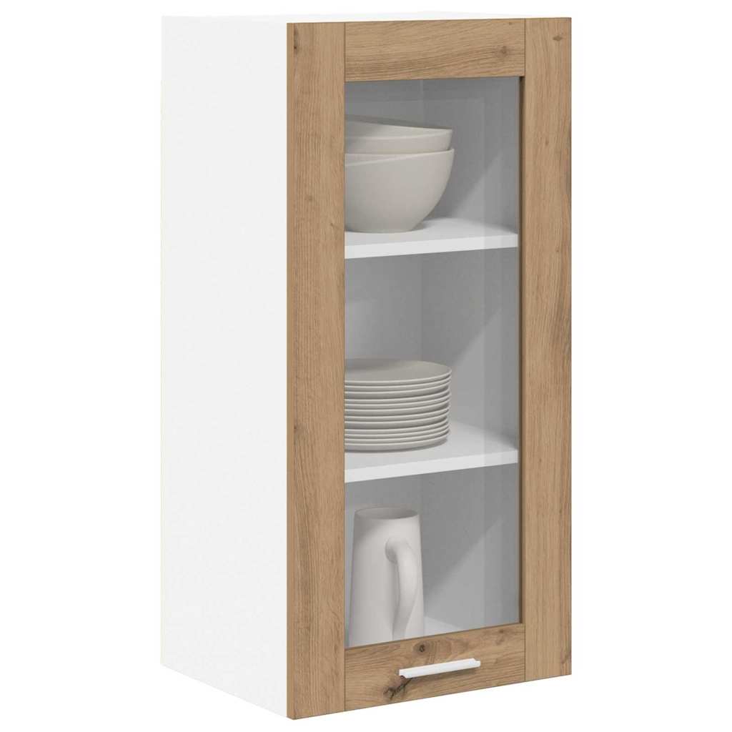 Hængeskab 2 pcs Artisan Egetræ 40 x 31 x 80 cm Konstrueret træ