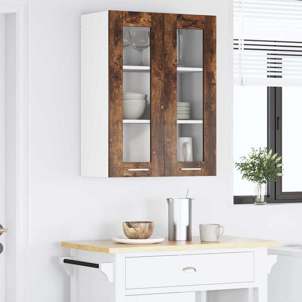 Hængeskab Røget eg 60 x 31 x 80 cm Konstrueret træ