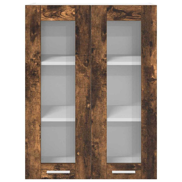 Hængeskab med dør Røget eg 60 x 31 x 80 cm Konstrueret træ