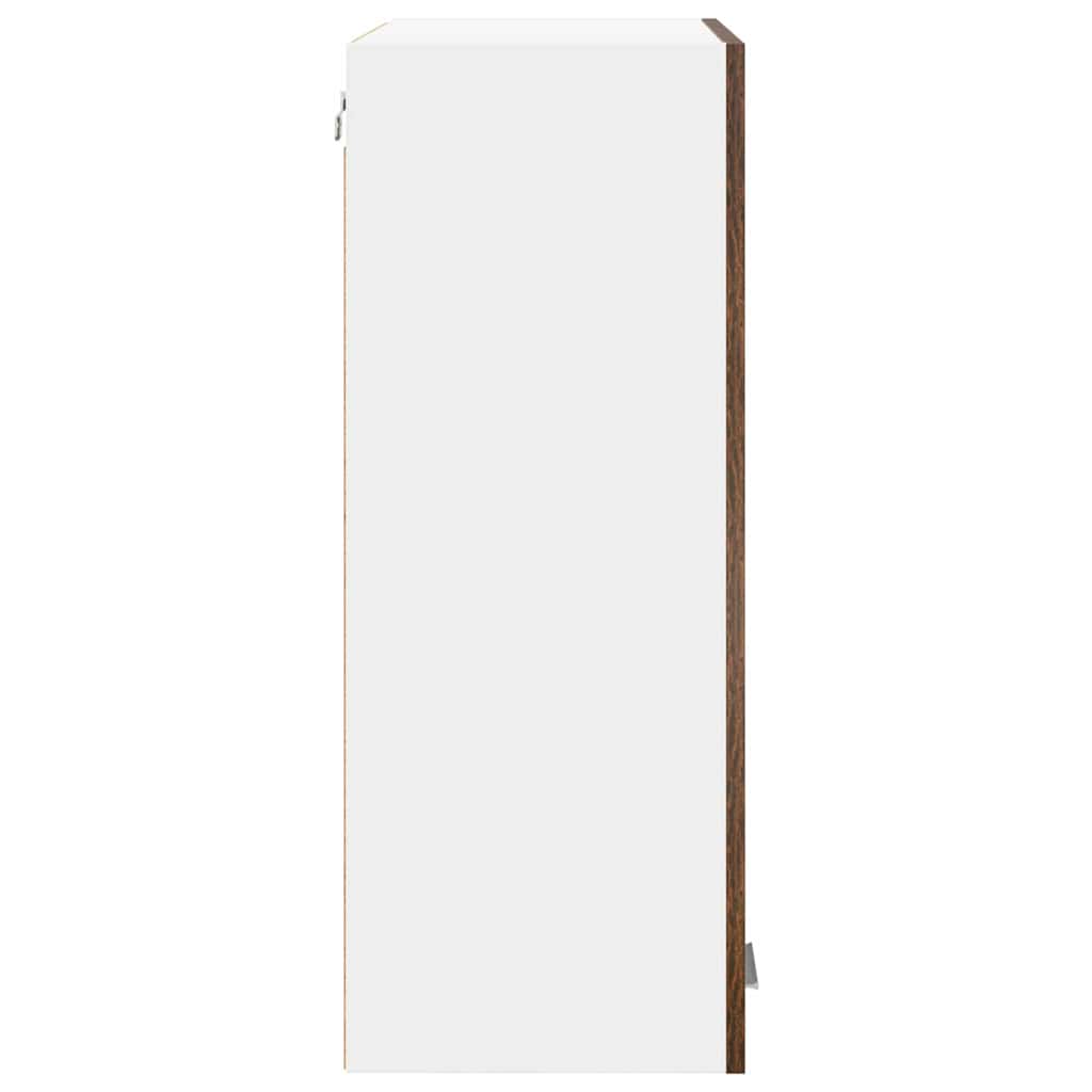 Hængeskab med dør Røget eg 60 x 31 x 80 cm Konstrueret træ