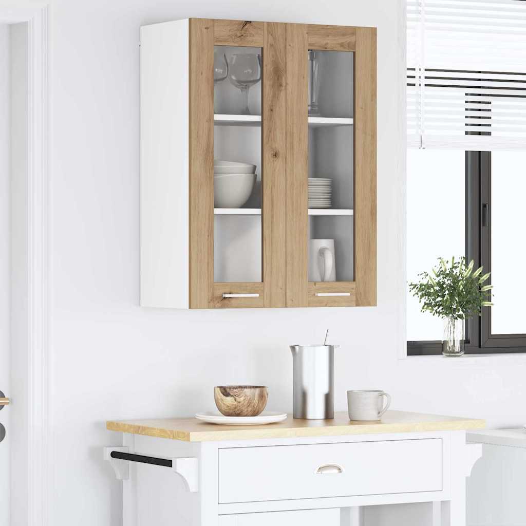 Hængeskab Riga Artisan Egetræ 60 x 31 x 80 cm Konstrueret træ