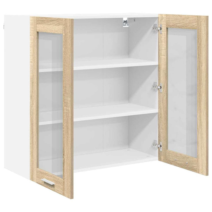 Hængeskab med dør Sonoma eg 80 x 31 x 80 cm Konstrueret træ