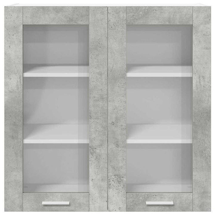 Hængeskab med dør Beton Grå 80 x 31 x 80 cm Konstrueret træ