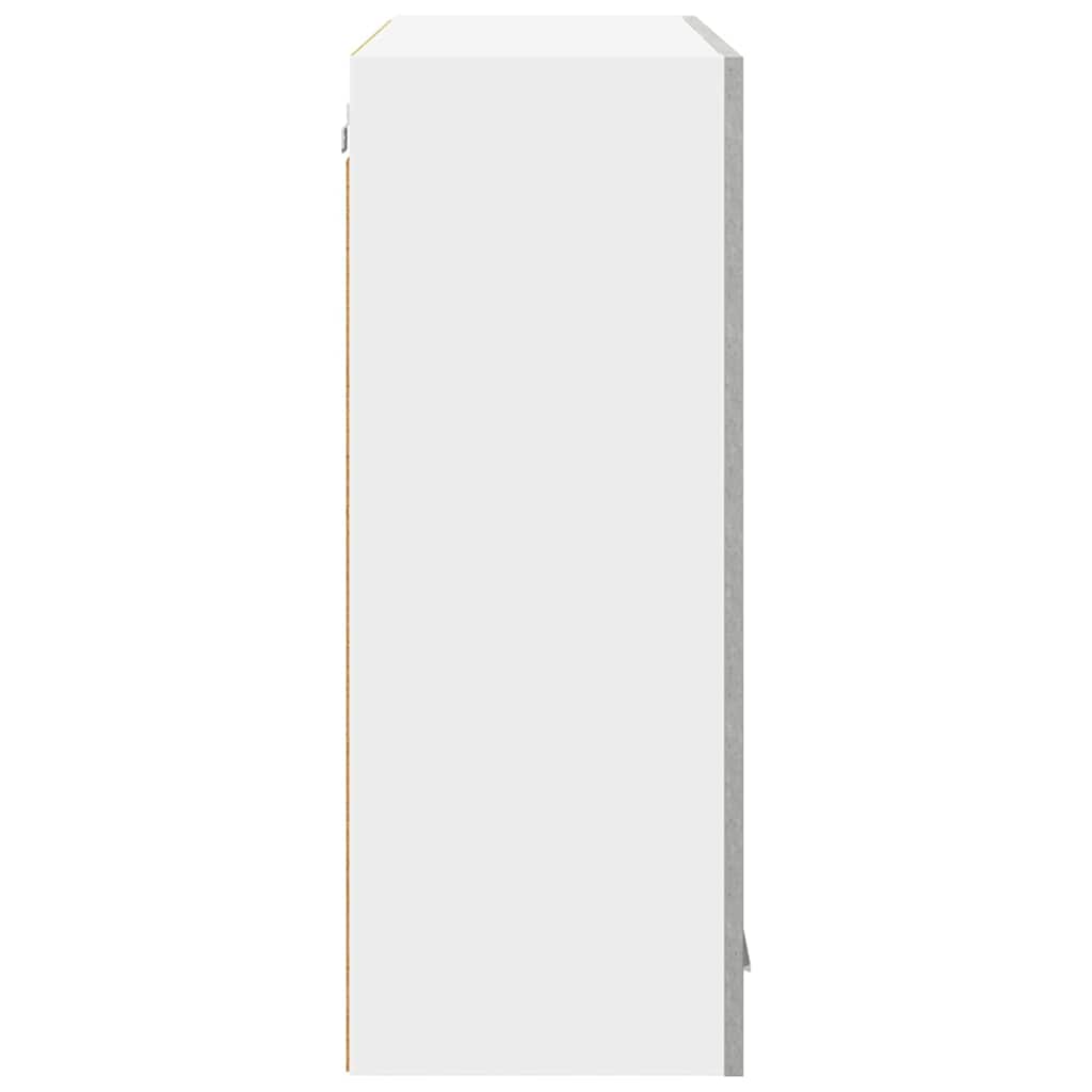 Hængeskab med dør Beton Grå 80 x 31 x 80 cm Konstrueret træ