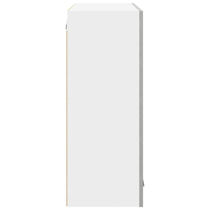 Hængeskab med dør Beton Grå 80 x 31 x 80 cm Konstrueret træ