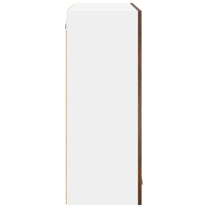 Hængeskab Røget eg 80 x 31 x 80 cm Konstrueret træ