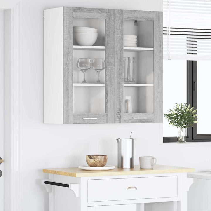 Hængeskab Grå Sonoma 80 x 31 x 80 cm Konstrueret træ