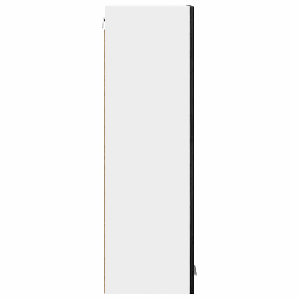 Hængeskab med dør Sort eg 30 x 31 x 100 cm Konstrueret træ