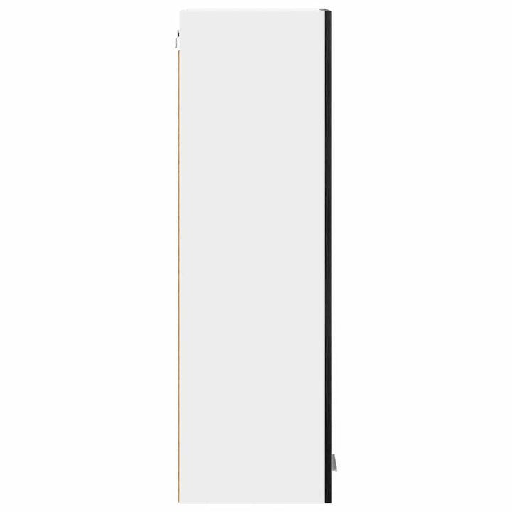 Hængeskab med dør Sort eg 30 x 31 x 100 cm Konstrueret træ