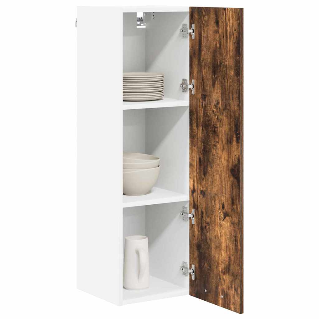 Hængeskab med dør Røget eg 30 x 31 x 100 cm Konstrueret træ