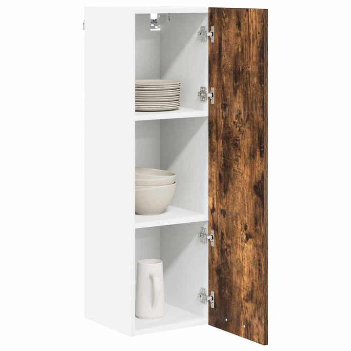 Hængeskab med dør Røget eg 30 x 31 x 100 cm Konstrueret træ