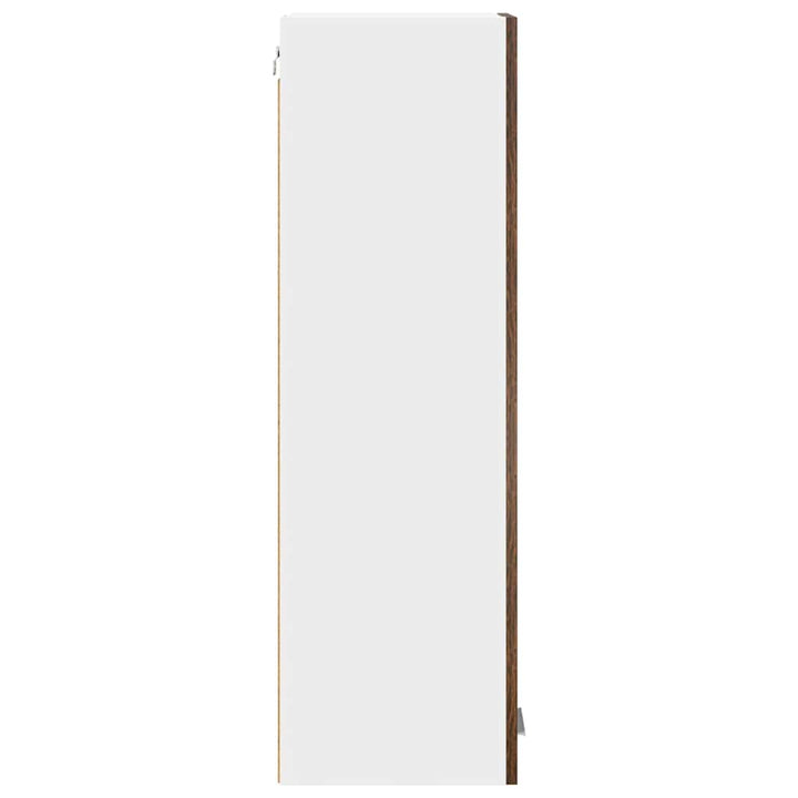 Hængeskab med dør Røget eg 30 x 31 x 100 cm Konstrueret træ