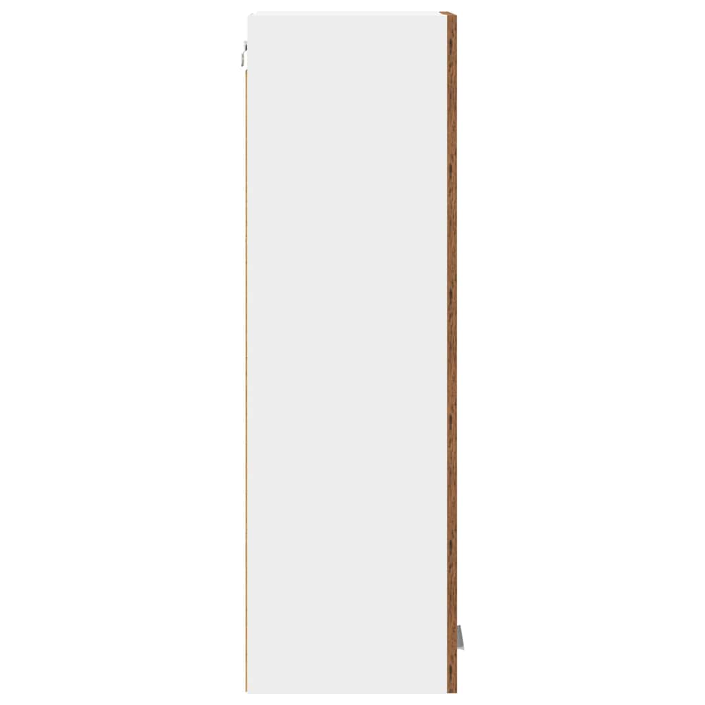 Hængeskab med dør Gammelt træ 30 x 31 x 100 cm Konstrueret træ