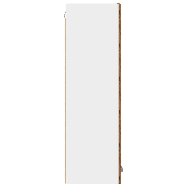 Hængeskab med dør Gammelt træ 30 x 31 x 100 cm Konstrueret træ