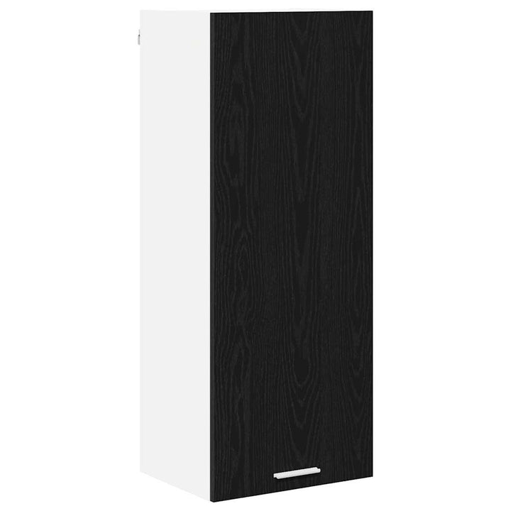 Hængeskab med dør Sort eg 40 x 31 x 100 cm Konstrueret træ