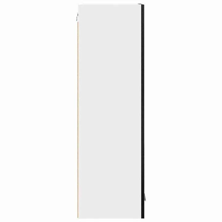 Hængeskab med dør Sort eg 40 x 31 x 100 cm Konstrueret træ