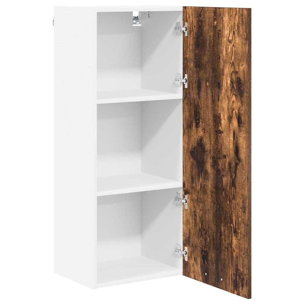 Hængeskab med dør Røget eg 40 x 31 x 100 cm Konstrueret træ