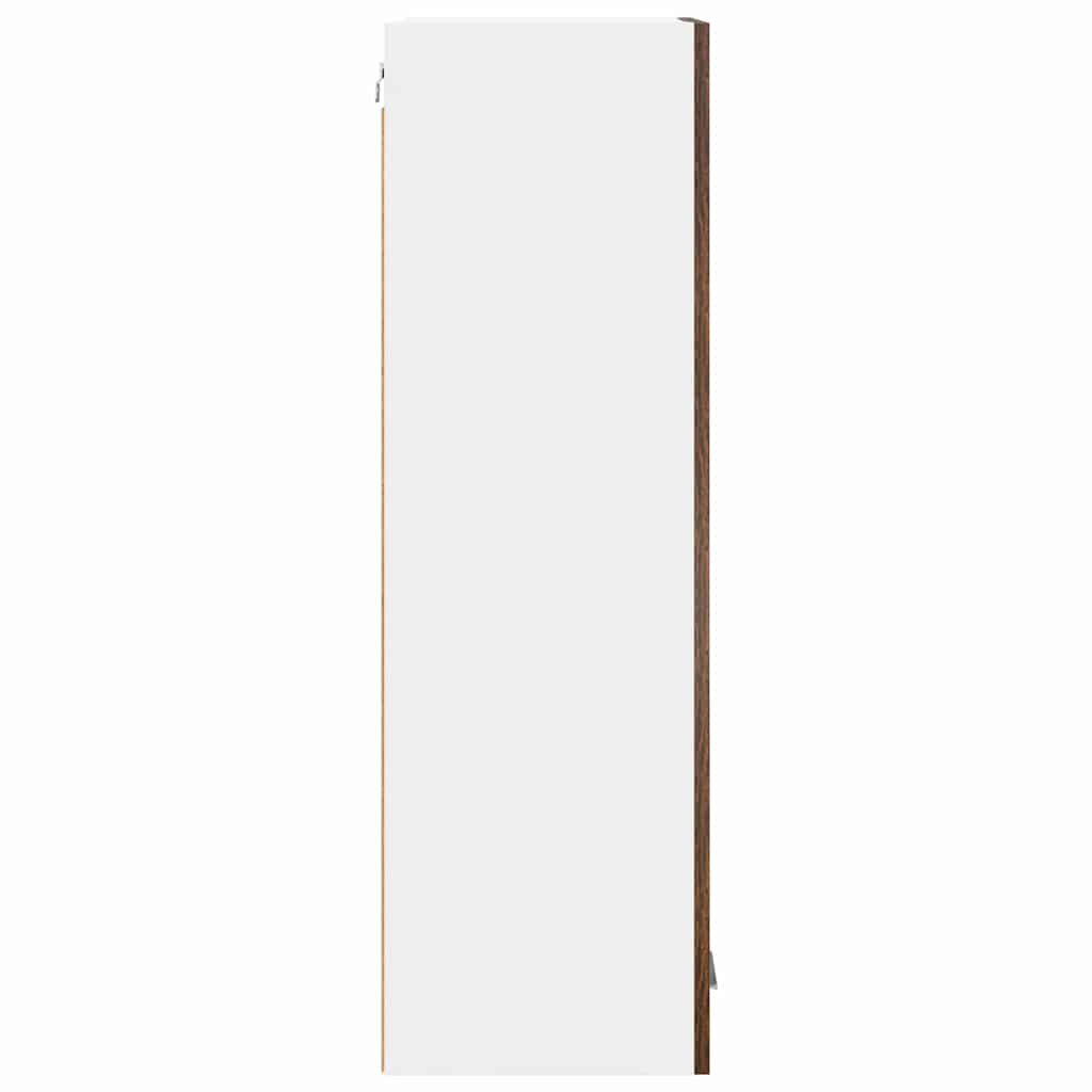 Hængeskab med dør Røget eg 40 x 31 x 100 cm Konstrueret træ