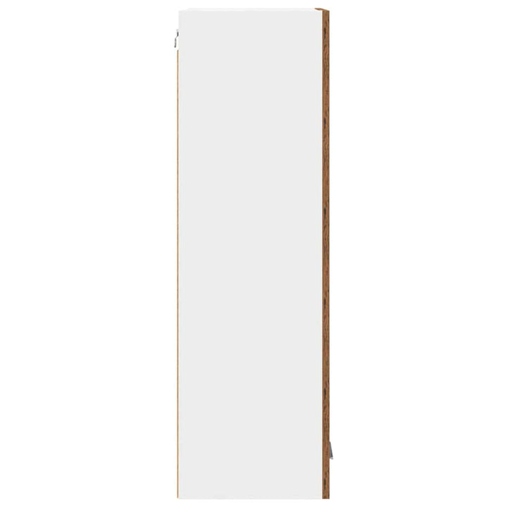 Hængeskab med dør Gammelt træ 40 x 31 x 100 cm Konstrueret træ