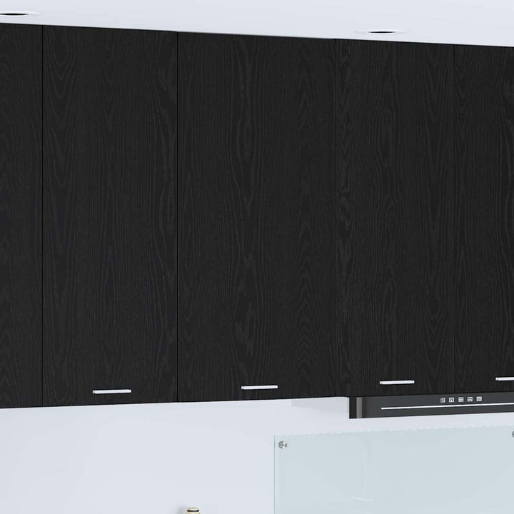 Hængeskab Sort Eg og Hvid 50 x 31 x 100 cm Konstrueret træ