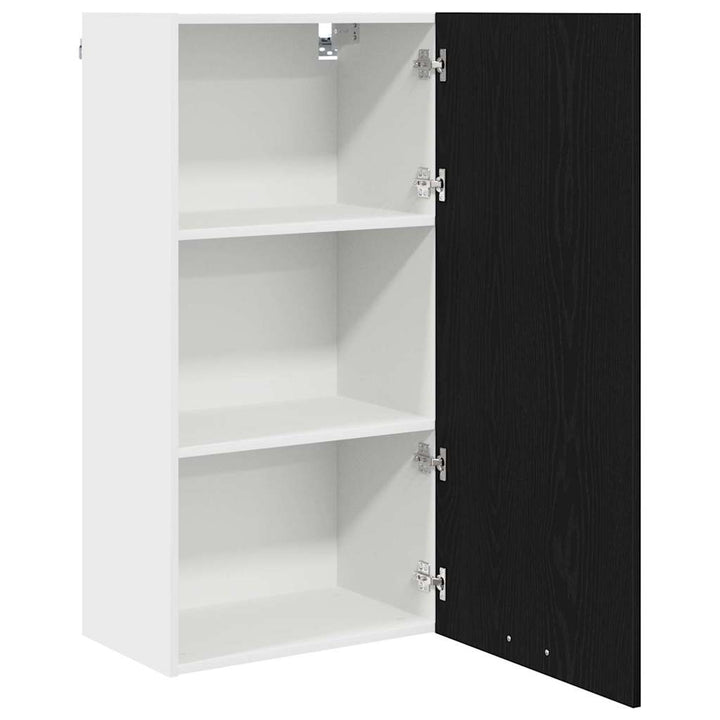 Hængeskab Sort Eg og Hvid 50 x 31 x 100 cm Konstrueret træ