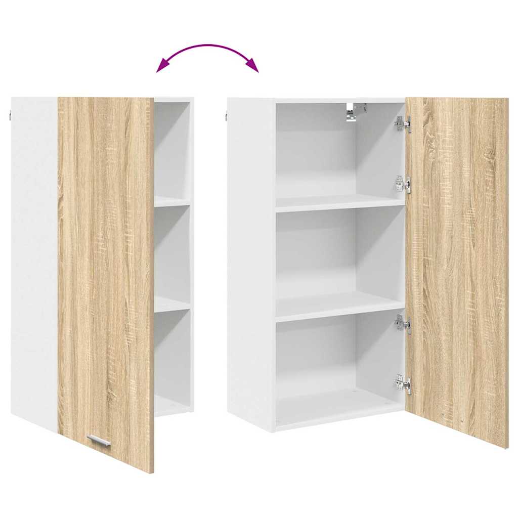 Hængeskab Sonoma Eg og Hvid 50 x 31 x 100 cm Konstrueret træ