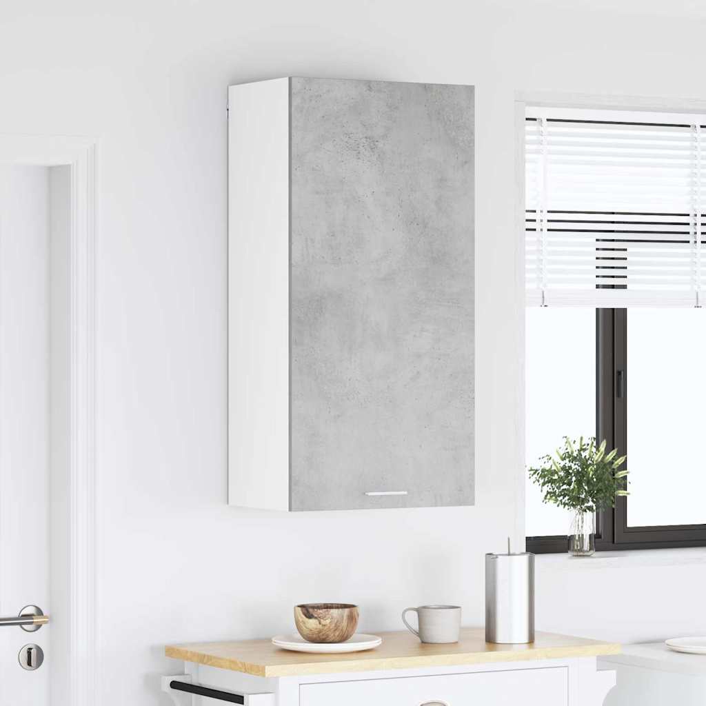 Hængeskab Beton grå og hvid 50 x 31 x 100 cm Konstrueret træ