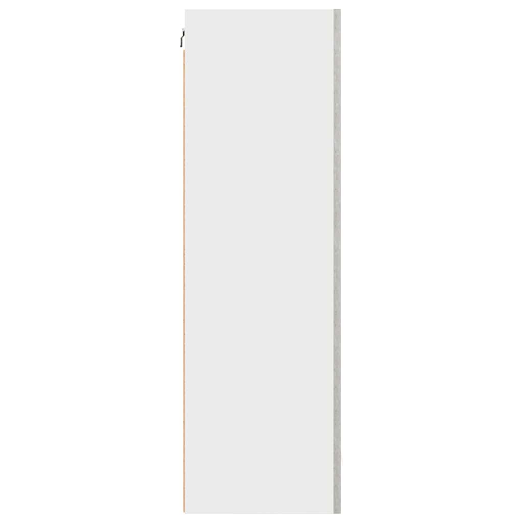 Hængeskab Beton grå og hvid 50 x 31 x 100 cm Konstrueret træ