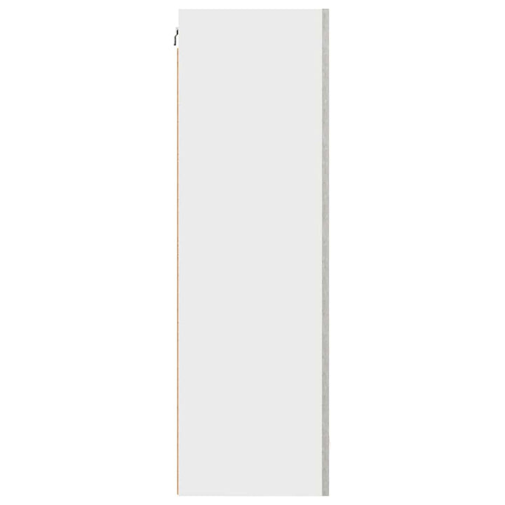 Hængeskab Beton grå og hvid 50 x 31 x 100 cm Konstrueret træ