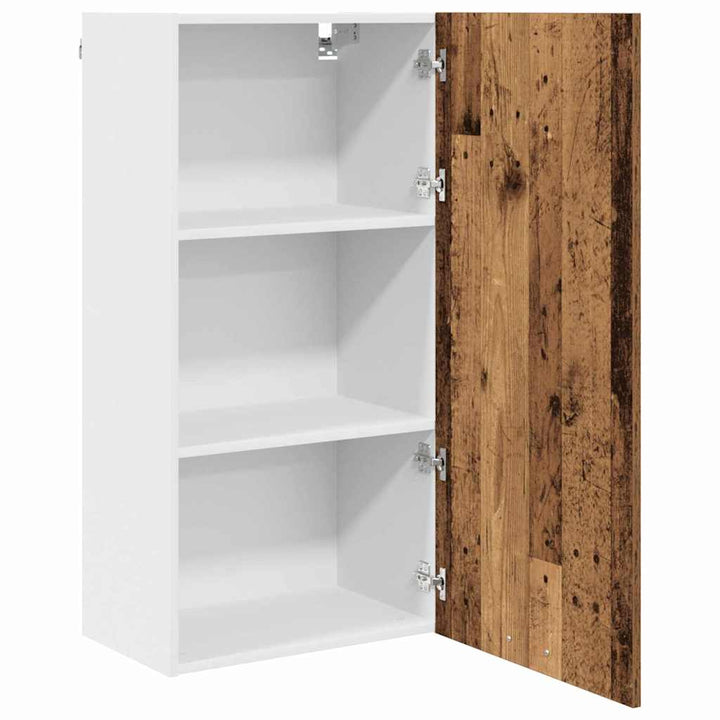 Hængeskab Gammelt træ og Hvid 50 x 31 x 100 cm Konstrueret træ