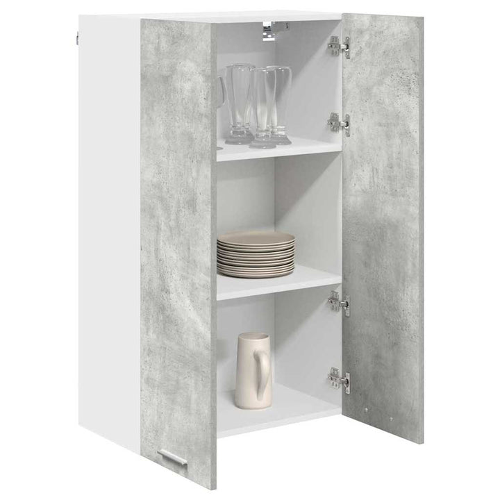 Hængeskab med dør Beton Grå 60 x 31 x 100 cm Konstrueret træ