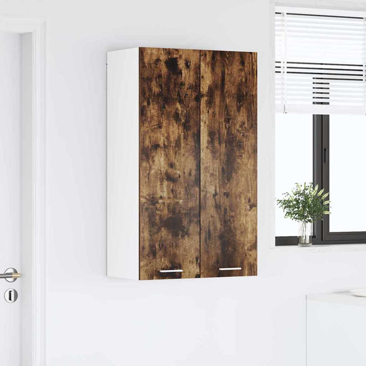 Hængeskab med dør Røget eg 60 x 31 x 100 cm Konstrueret træ