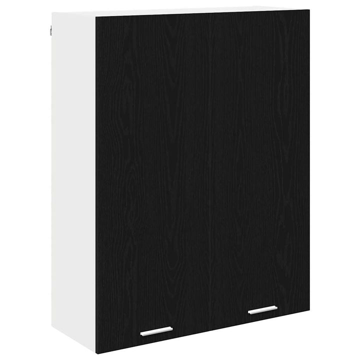 Hængeskab Sort eg 80 x 31 x 100 cm Konstrueret træ