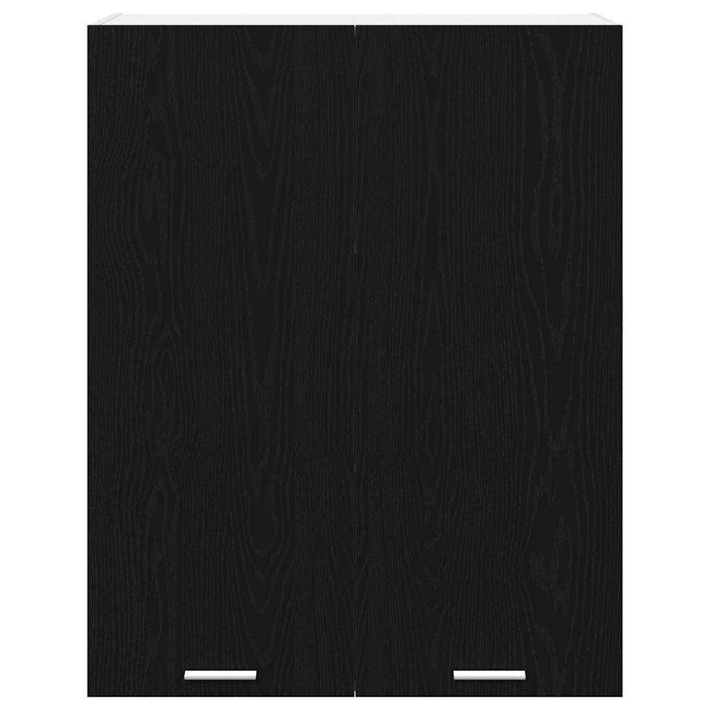 Hængeskab Sort eg 80 x 31 x 100 cm Konstrueret træ