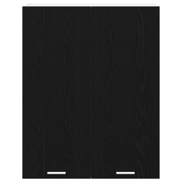 Hængeskab Sort eg 80 x 31 x 100 cm Konstrueret træ