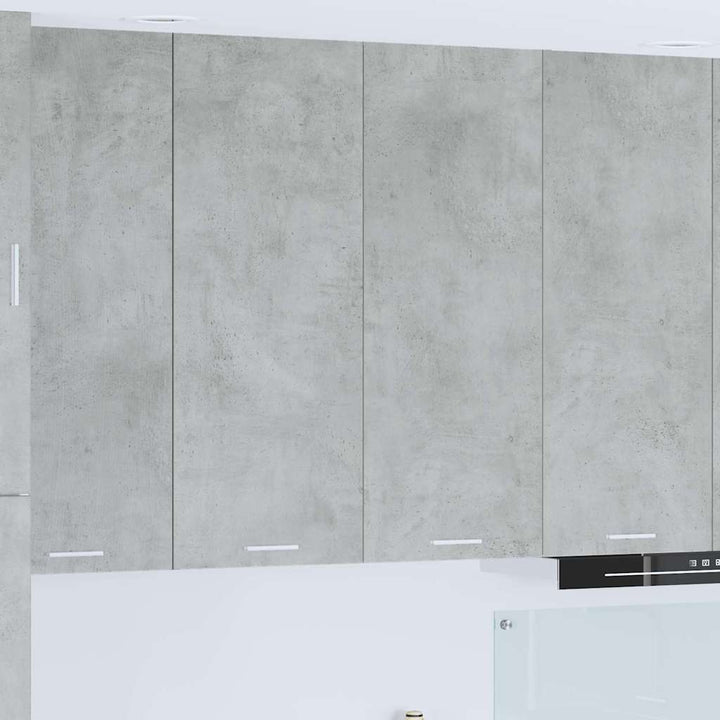 Hængeskab med dør Beton Grå 80 x 31 x 100 cm Konstrueret træ