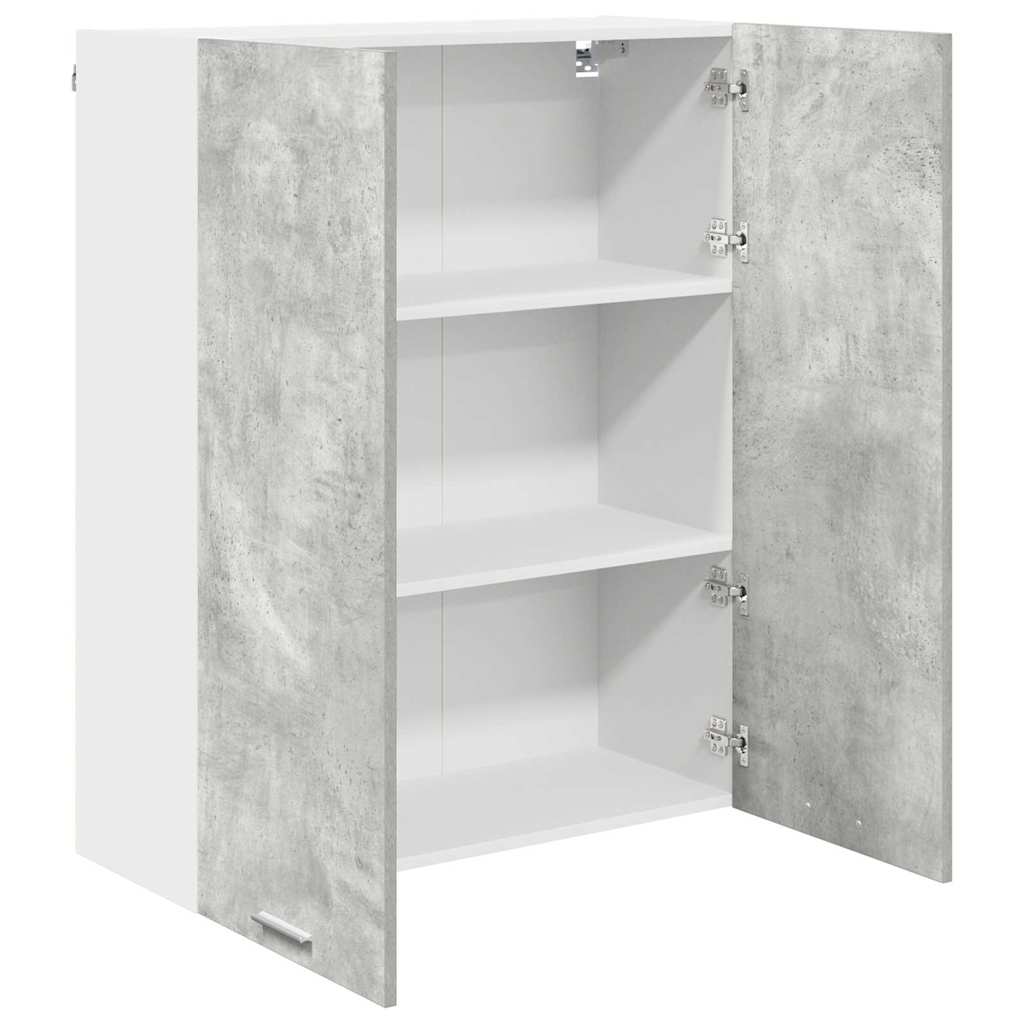 Hængeskab med dør Beton Grå 80 x 31 x 100 cm Konstrueret træ
