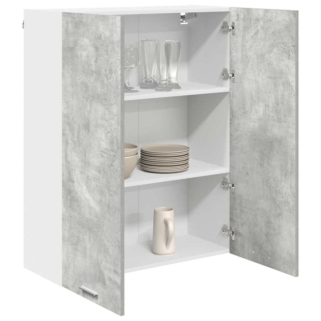 Hængeskab med dør Beton Grå 80 x 31 x 100 cm Konstrueret træ