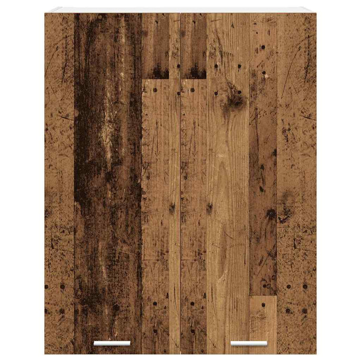 Hængeskab med dør Gammelt træ 80 x 31 x 100 cm Konstrueret træ