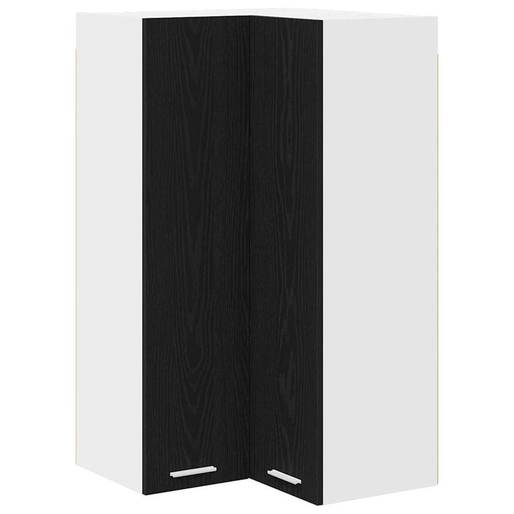 Hængeskab Sort Eg og Hvid 57 x 57 x 100 cm Konstrueret træ