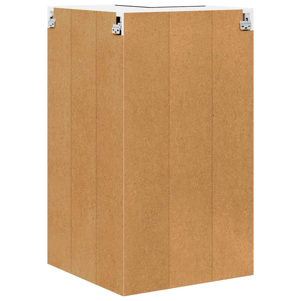 Hængeskab Sort Eg og Hvid 57 x 57 x 100 cm Konstrueret træ