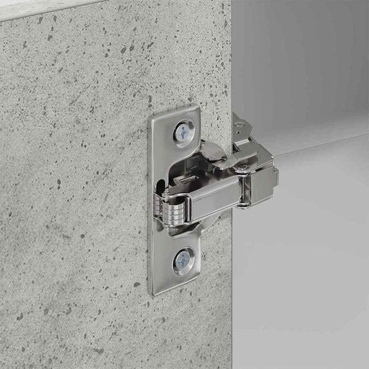 Hængeskab Beton grå og hvid 57 x 57 x 100 cm Konstrueret træ