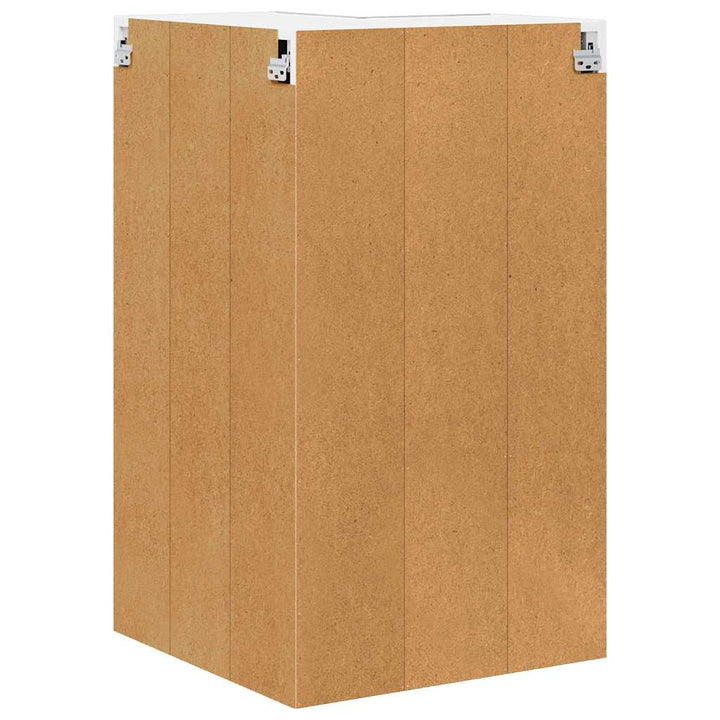 Hængeskab Beton grå og hvid 57 x 57 x 100 cm Konstrueret træ