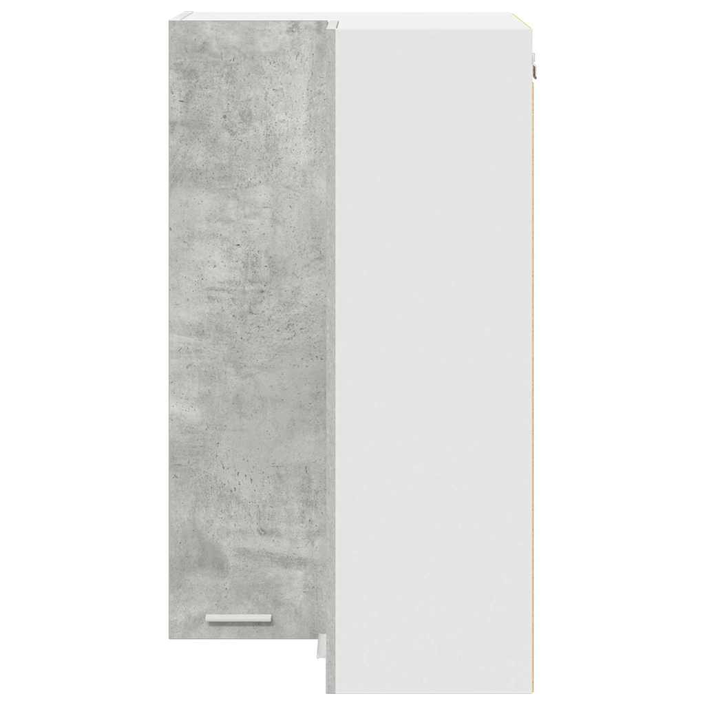 Hængeskab Beton grå og hvid 57 x 57 x 100 cm Konstrueret træ