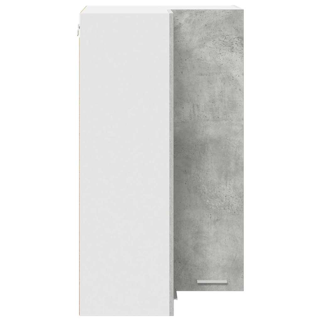 Hængeskab Beton grå og hvid 57 x 57 x 100 cm Konstrueret træ