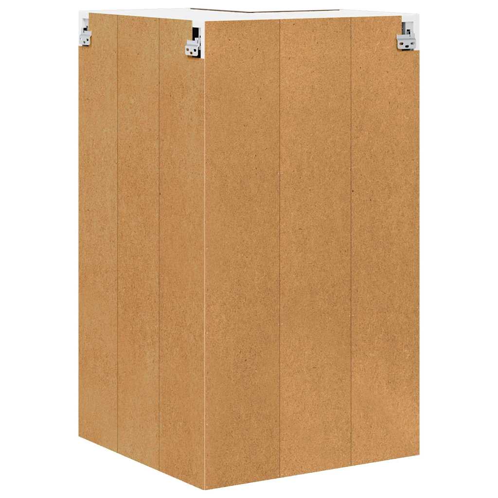 Hængeskab Røget Eg og Hvid 57 x 57 x 100 cm Konstrueret træ