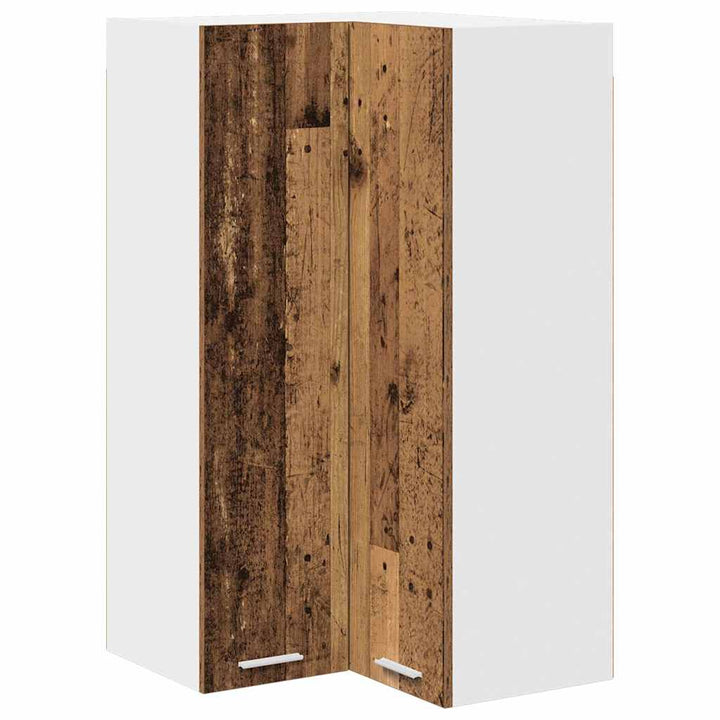 Hængeskab Gammelt træ og Hvid 57 x 57 x 100 cm Konstrueret træ