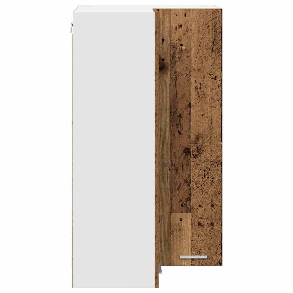 Hængeskab Gammelt træ og Hvid 57 x 57 x 100 cm Konstrueret træ
